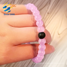 Most Popular Customizable logo beads silicone bead bracelet High grade